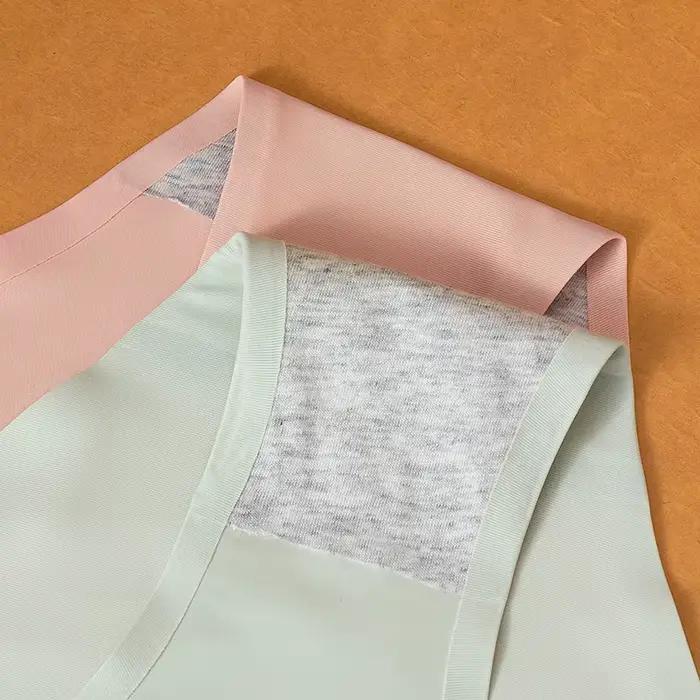 TrowBridge 3 pièces/ensemble couleurs unies culottes pour femmes sous-vêtements respirants sans couture soie Satin Sexy culotte mince confortable Lingerie offre spéciale