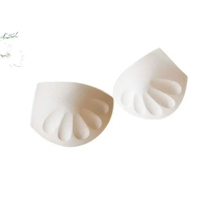 Inserts de maillot de bain triangle pour soutien-gorge, soutien-gorge rembourré, rehausseur de poitrine, coussin de soutien-gorge en latex, bikini push-up, coupe de poitrine, accessoires intimes