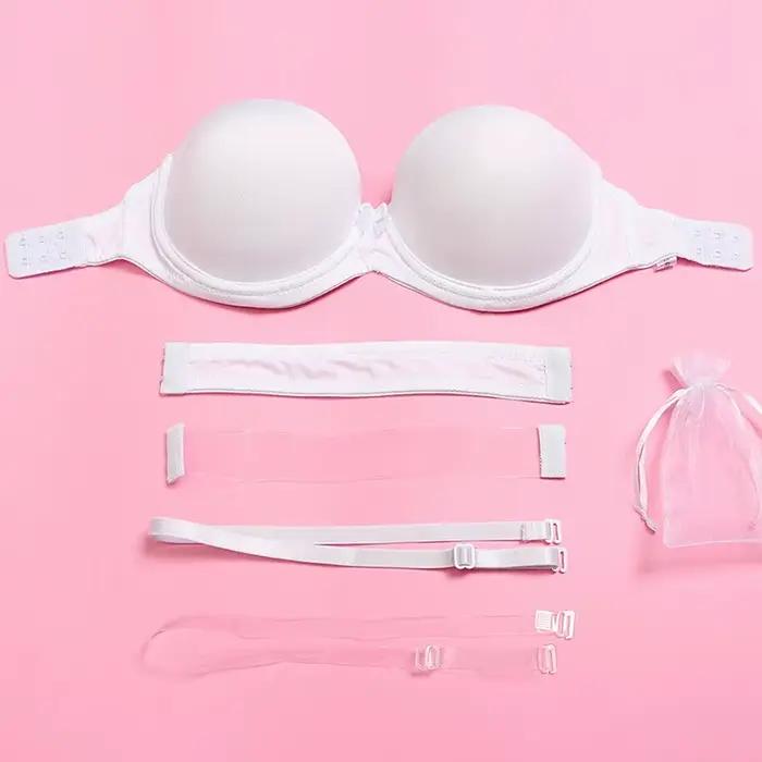 Yandw nové svadobné podprsenky pre ženy Multiway podprsenka Sexy Invisible čistý chrbát lano krk Bralette Lingerie bez