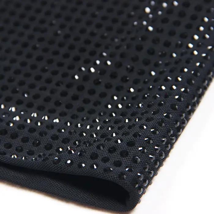 S-XL Vysoká Kvalita Módny Luxus Sieťovaný Full Body Vodný Diamant Rotterdam kling Slim Fit Zips Krátky Sexy Dámska Sukňa