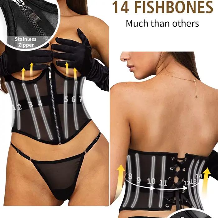 【Vente de liquidation】 Corset Sexy Lingerie femmes dentelle Push Up ceinture ensemble bretelles rétractables sous-vêtements amincissants arête de poisson ventiler Corset