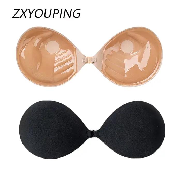 Femmes poitrine autocollants soulever soutien-gorge nu soutien-gorge Invisible sans bretelles Silicone Push Up Bralette auto-adhésif soutien-gorge collant