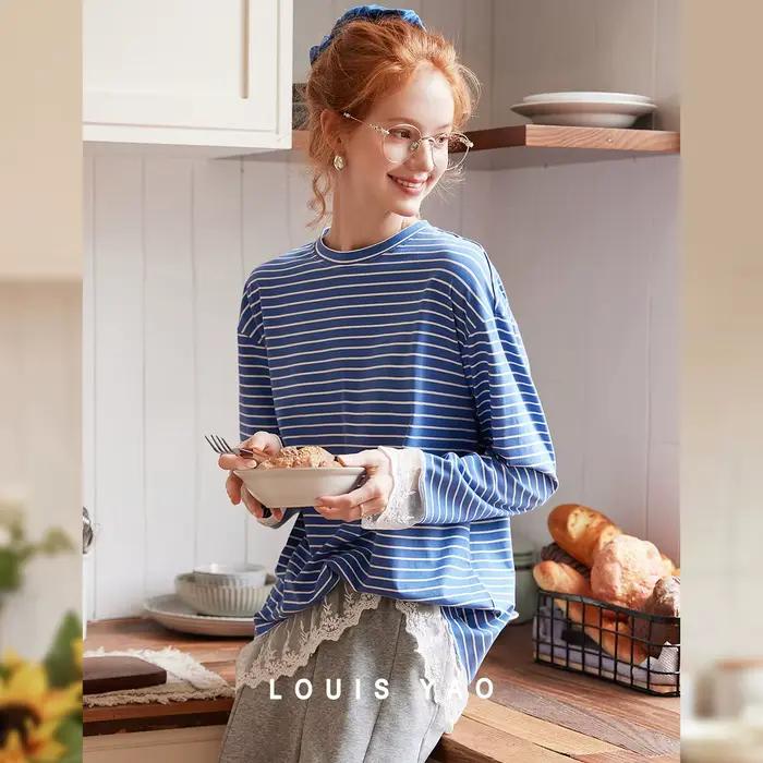 Dámske tričká LOUIS YAO s kontrastnými farbami