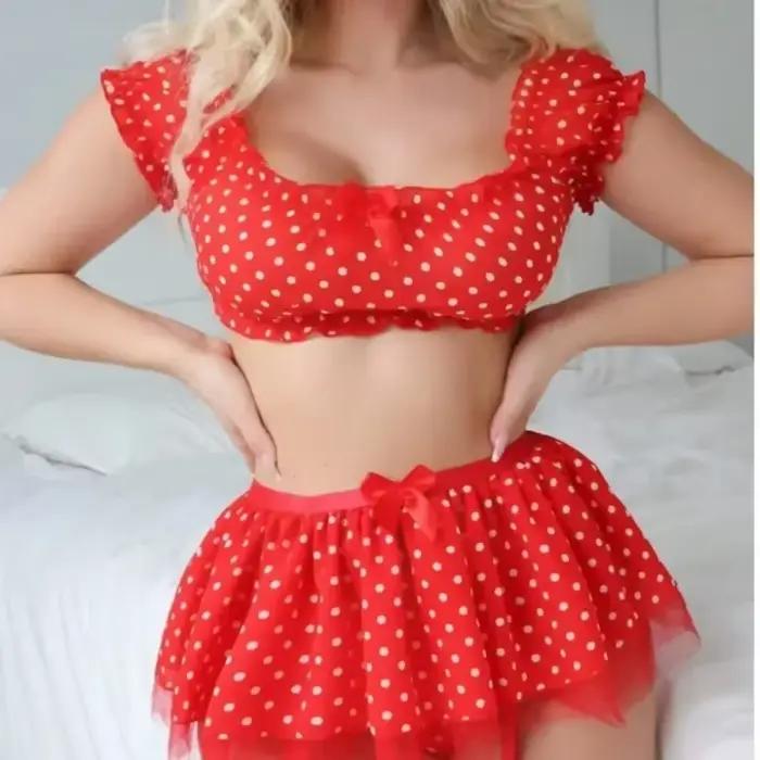 Erotická krátka sukňa pre ženy s ramienkami