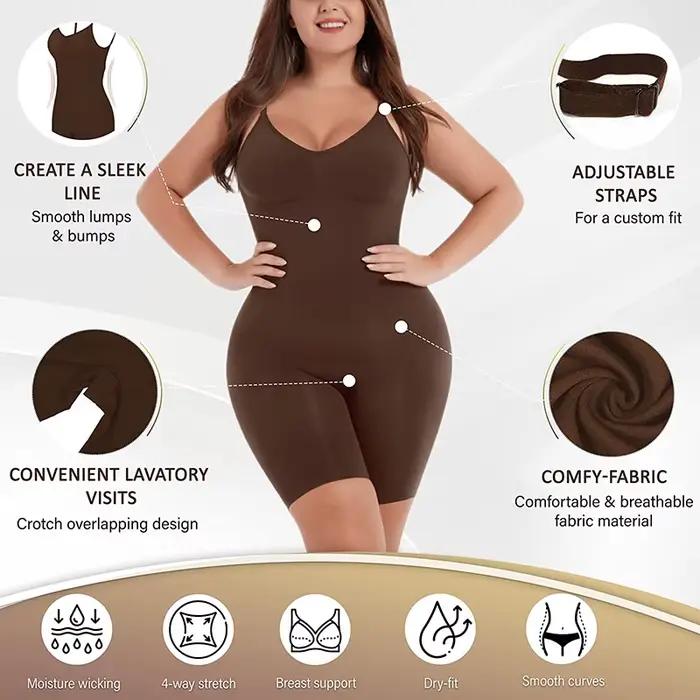 Combinaison dos nu sans couture pour femmes, combinaisons de batterie, vêtements en saillie à couverture complète, cuisse mince, corps trempé, bas du dos, lifting des fesses, amincissant