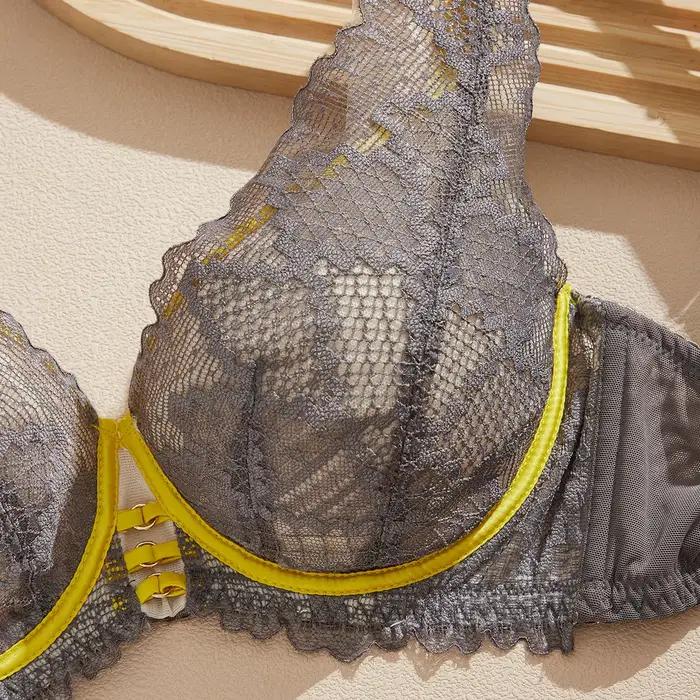 Elegantný Beauwear 2025 75 80 85 C D podprsenka pre ženy 3/4 košíček výstrih Sexy čipka