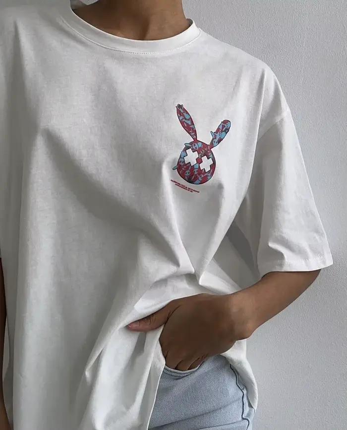 Hirsionsan tričko s kawaii potlačou pre ženy