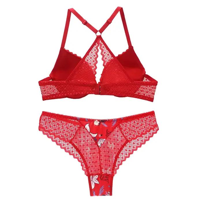 Ensemble de soutien-gorge Push Up Sexy Y-Line, ajouré, 32/70 34/75 36/80 38/85 40/90 42/95 BCED, sous-vêtements, Lingerie intime, nouvelle collection 2024