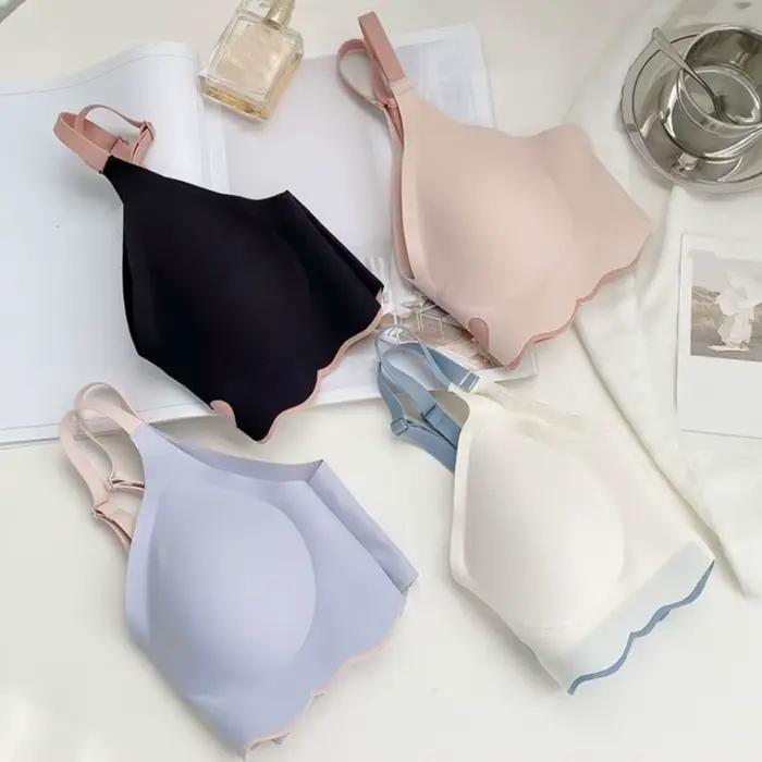 Soutien-gorge sans fil ajusté effet push-up, sans coutures, anti-choc, pour le sport, pour filles et femmes
