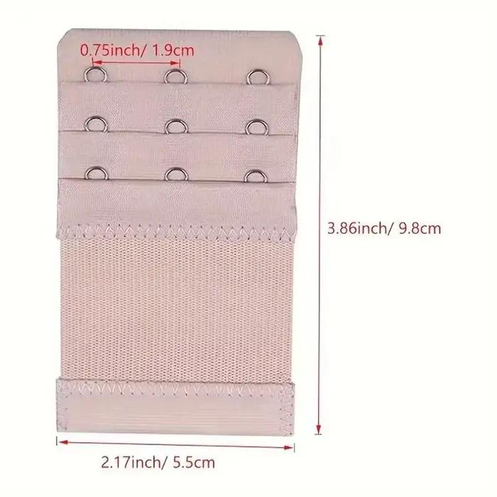 Extension de sangle de soutien-gorge 4 pièces à 3 crochets ; Clip de sangle de soutien-gorge confortable et réglable ; Accessoire de lingerie pour femme