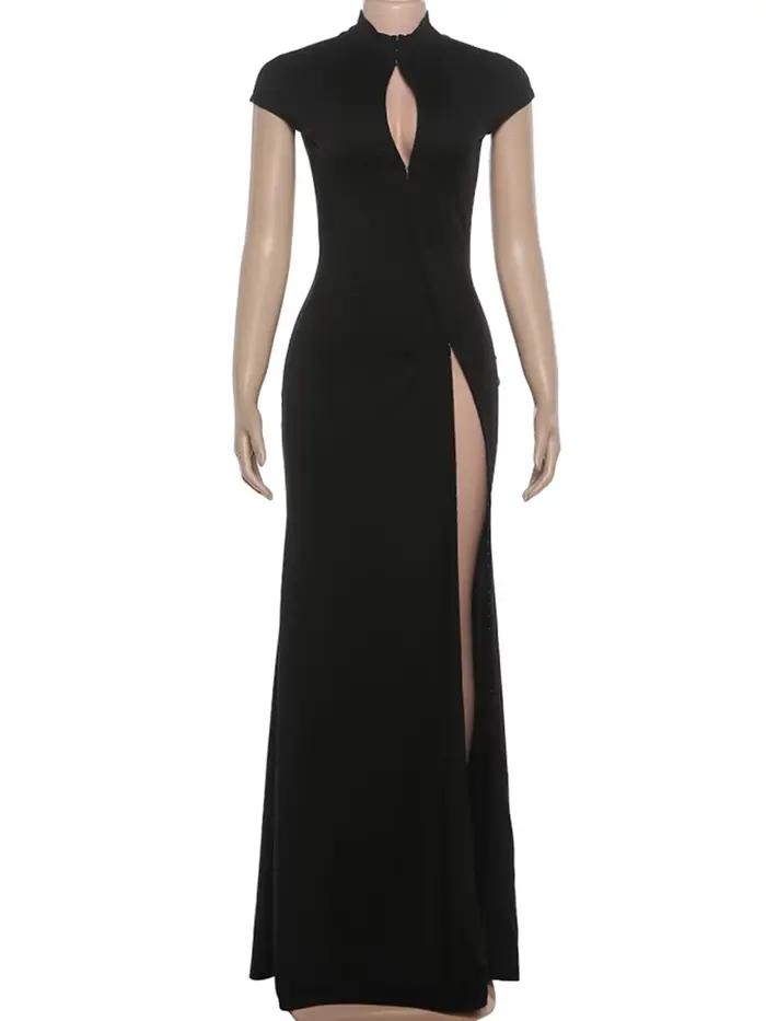 Robe Weird Puss élégante sexy polyester sans manches pour femmes occasions spéciales soirée club événements VIP