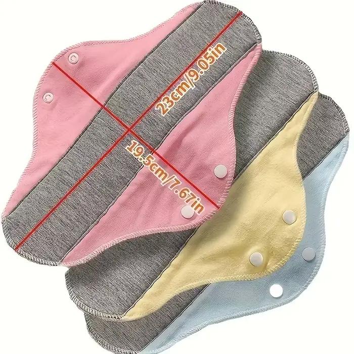 1/3/6 pièces Culottes absorbantes réutilisables en coton pour adultes, protège-slips, serviettes hygiéniques féminines, pour les règles et la prévention des fuites urinaires chez les personnes âgées