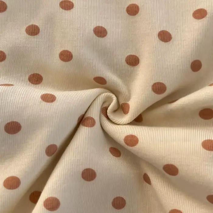 Culottes en modal à pois avec nœud mignon et bretelles élastiques – Douces et confortables pour femmes et jeunes filles