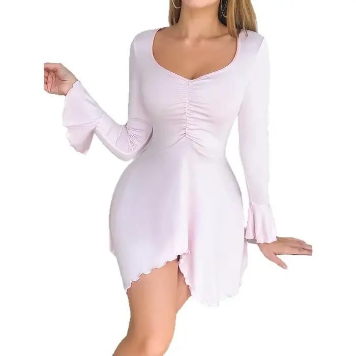 Sexy lingerie set, dlhý rukáv jemné nočné tričko