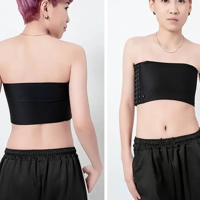 Femmes poitrine liant lesbienne Trans haut court plat poitrine liant soutien-gorge Les Corset extensible corps façonnage boucle Tomboy soutien-gorge réservoirs