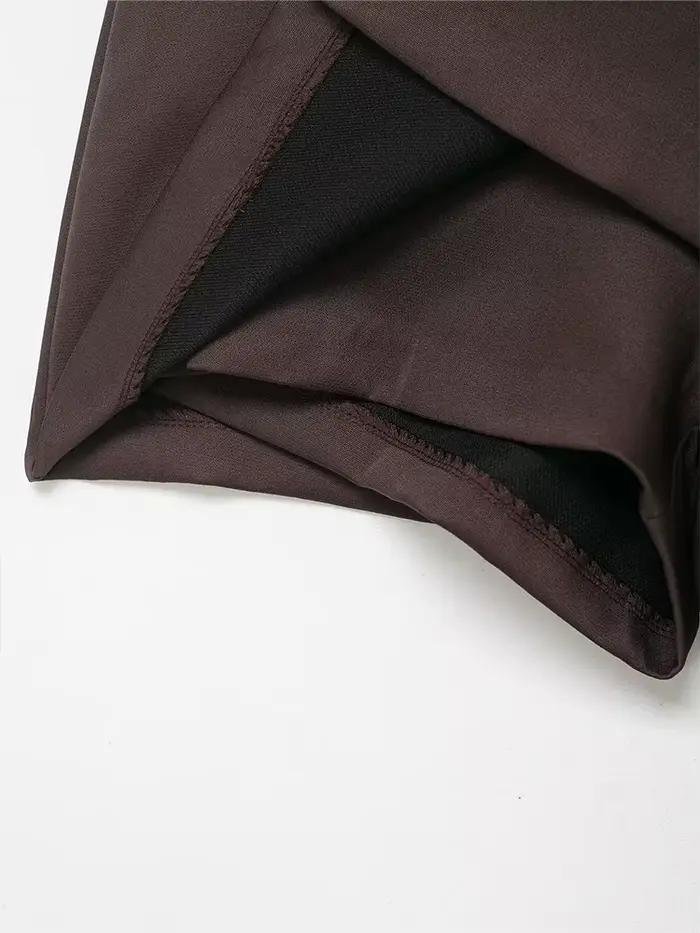 Culottes courtes pour femme, mode printemps, polyvalentes, simples, solides, avec ceinture décorative, confortables, poches, fermeture éclair latérale