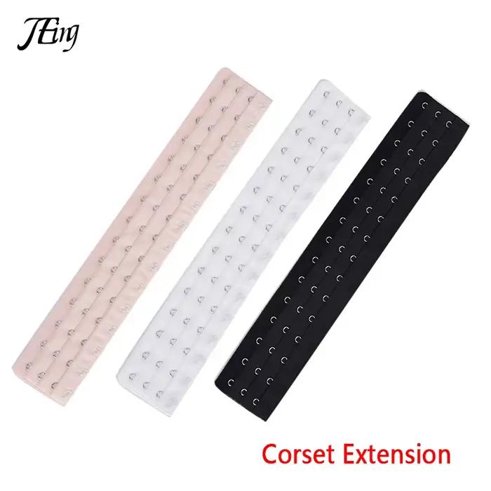 Extension de corset pour femme, 3 rangées, 15 fermoirs, allonger le bouton central, porter la batterie