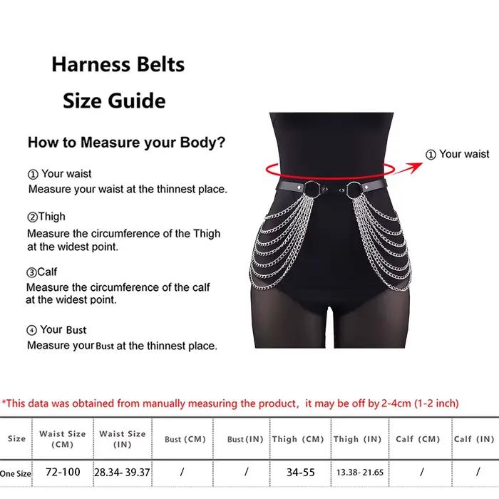Punk Leder Körperkette Porte-jarretelles en cuir pour femmes, ceinture corset, ceinture de jambe sexy, ceinture SFP, cuisse, accessoire vestimentaire gothique SFP