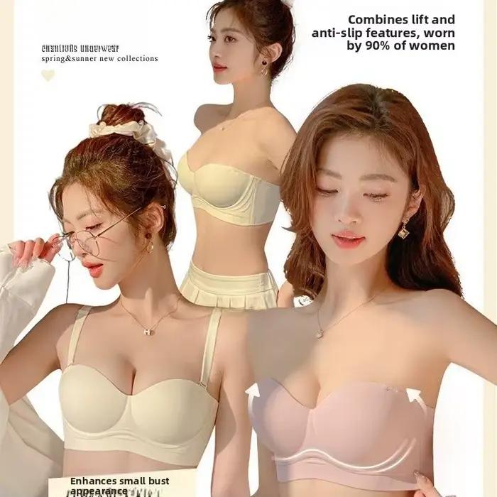 Nouveau Soutien-gorge de sport sans couture épais pour femme 2025, anti-dérapant, effet push-up pour petites poitrines, avec large maintien latéral, anti-fatigue et anti-affaissement, été