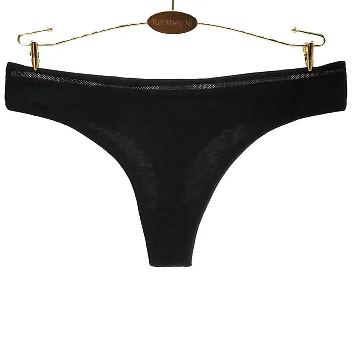 Strings et culottes en coton pour femmes, sous-vêtements sexy, lingerie féminine, lot de 5 pièces