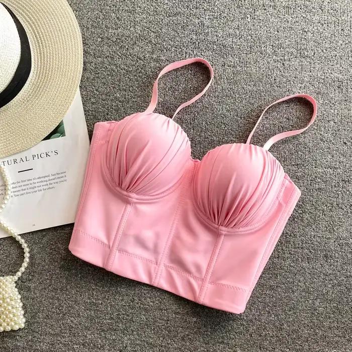 Novinka pre ženy Bustier podprsenka 2025 módne leto pevná nastaviteľná ramienka Push up Bralet Sexy oblečenie nočný klub tielko topy