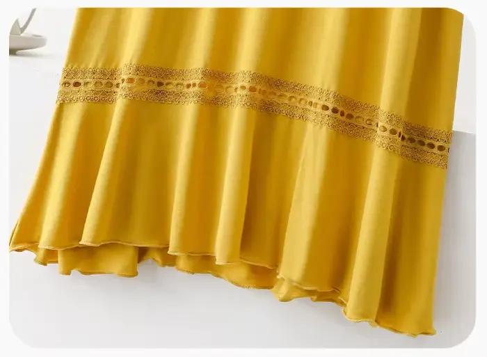 Chemise de nuit pour femmes en modal et élasthanne couleur jaune rose violet vert baiser oversized avec manches courtes pour les nuits de repos et les occasions spéciales