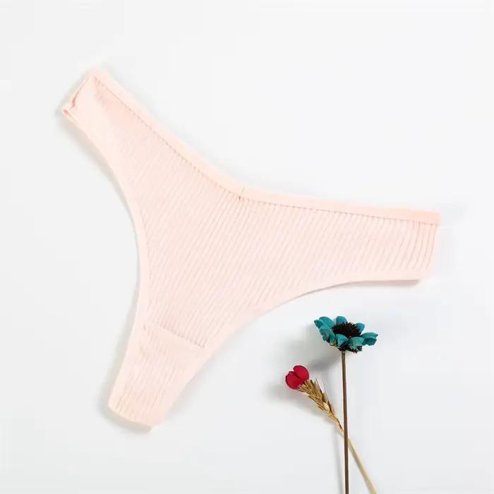 Femmes sous-vêtements XL grande taille coton culottes tongs Sexy dames taille basse solide sans couture g-strings sous-vêtements pour le sexe nouveau chaud