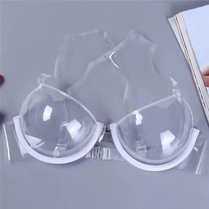 Soutien-gorge push-up transparent pour femme, soutien-gorge invisible, armatures transparentes, sangle, mode, nouveau