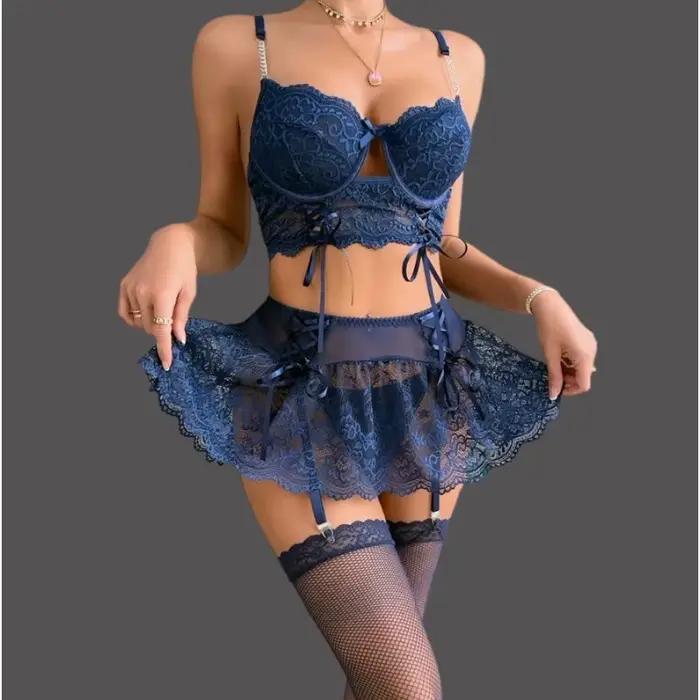 Dámska sexy čipkovaná bielizeň