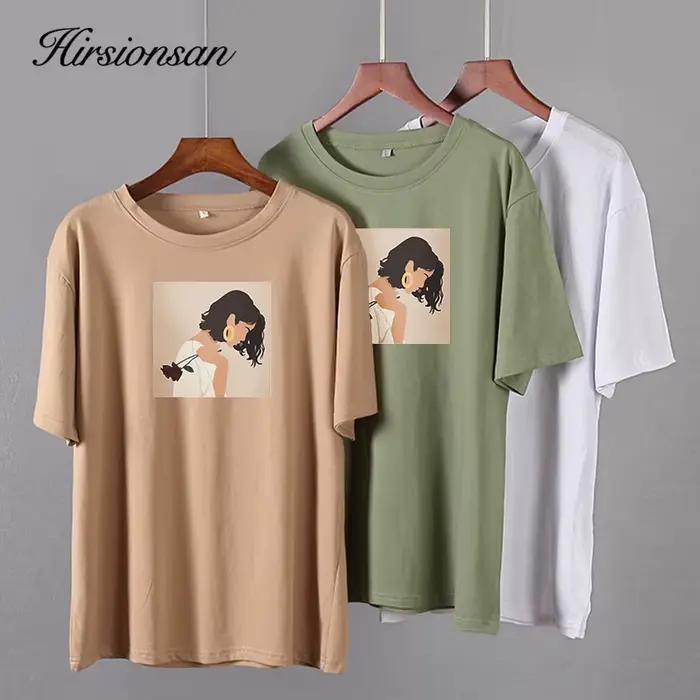 Hirsionsan – tričko s potlačou maľby Harajuku pre ženy