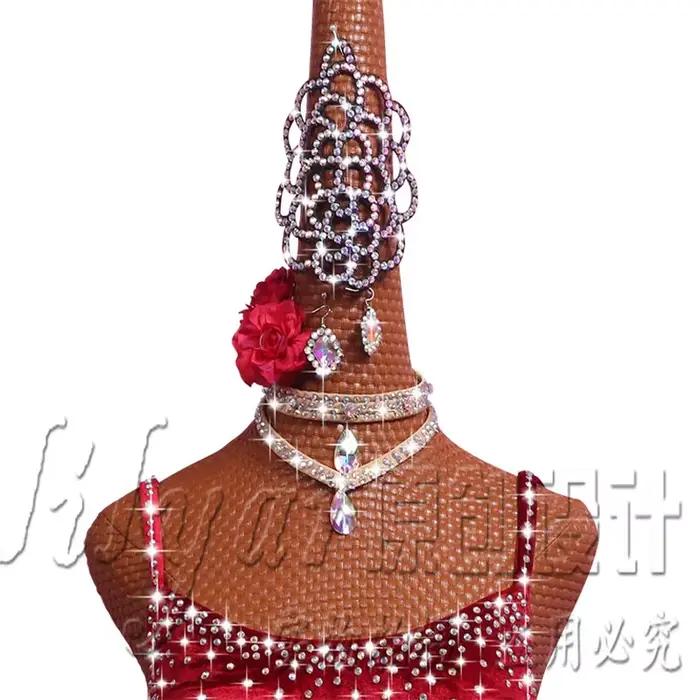 Robe de danse phtallatine Pole pour adultes et enfants, tuyau en acier, olympiques de fille, jupe de spectacle, velours personnalisé, vin rouge, commandé