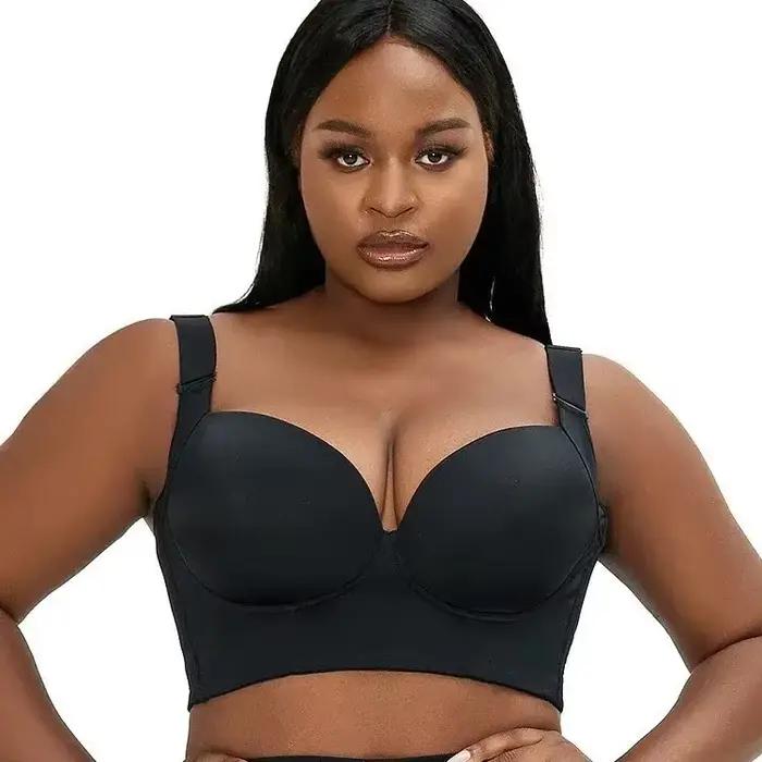 BrasPlus taille sans couture anneau en acier soutien-gorge de sport Anti-affaissement col en v profond dos nu sous-vêtements en Nylon de la chine continentale pour hommes et W