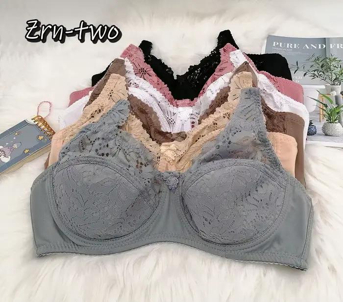 Soutien-gorge push up en V profond pour femmes, lingerie en dentelle, sous-vêtements en coton, mode française, classique et sexy, grande taille, 75B, 80B, 85C, 90D, 100D, C17