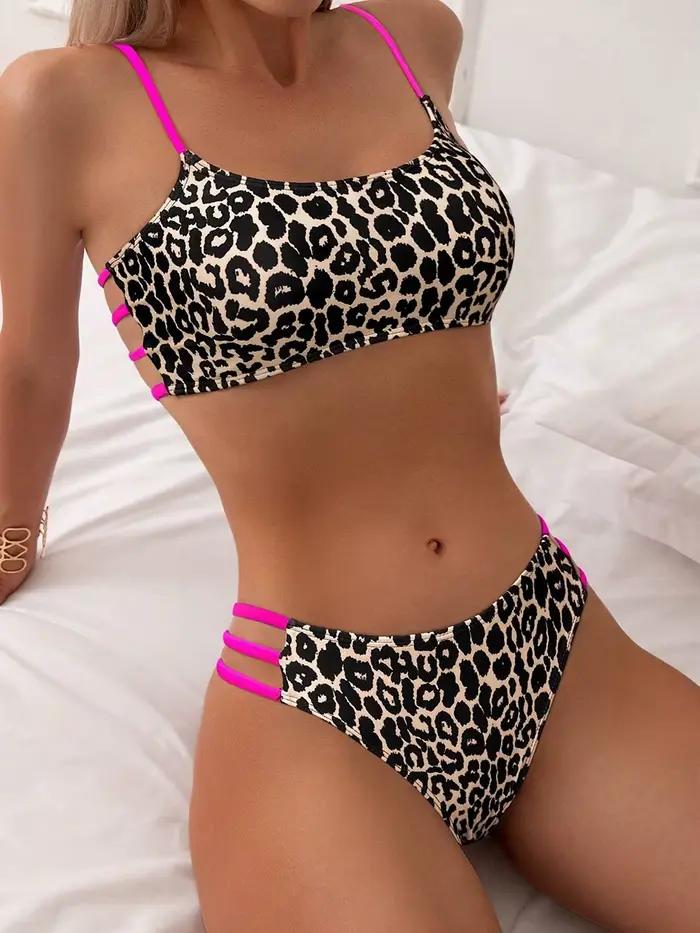 Sexy leopardový mikrobikini 2026 pre ženy