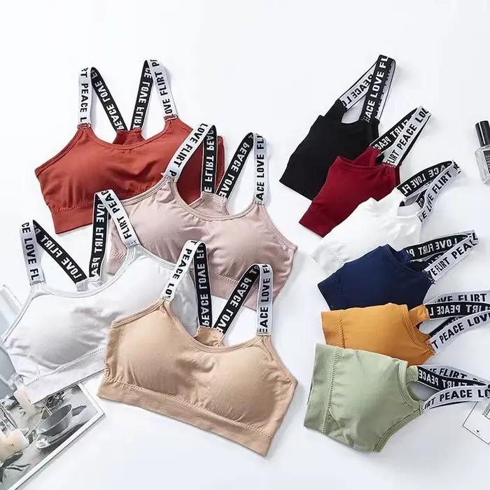 Soutien-gorge de sport sexy pour femme, sous-vêtement push-up, pour gym, fitness, yoga, 1 pièce