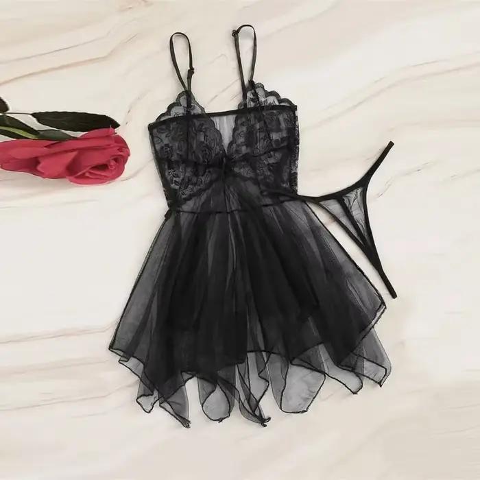 Nová sexy bielizeň pre rafinované ženy: Elegantný intímny set z čipky a priesvitného tylu pre rozprávkové noci