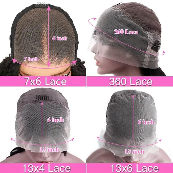 HD priehľadná čipková predná parochňa 13x4 13x6 Body Wave predholená