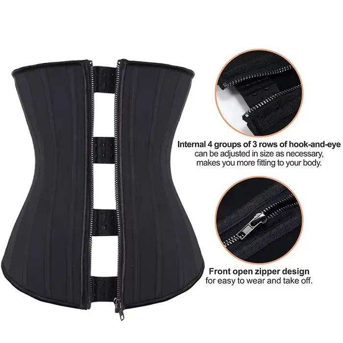 XXS Latex taille formateur Shapewear avec 25 os en acier Fajas colombien ceinture corps Shaper ceinture minceur ventre contrôle ceinture Corset