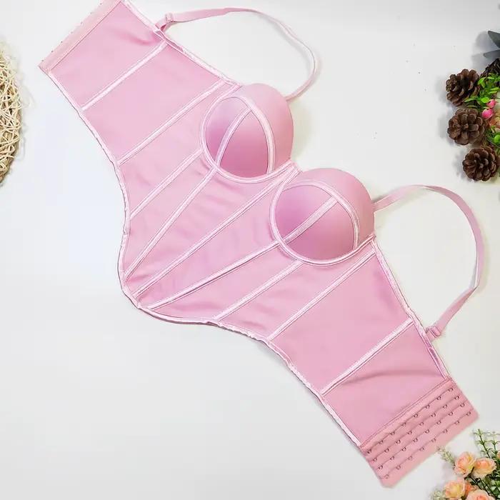 Corset multicolore Sexy irrégulier pour femmes, haut court de fête pour filles, lignes contrastées uniques, Bustier Chic, débardeur Cool