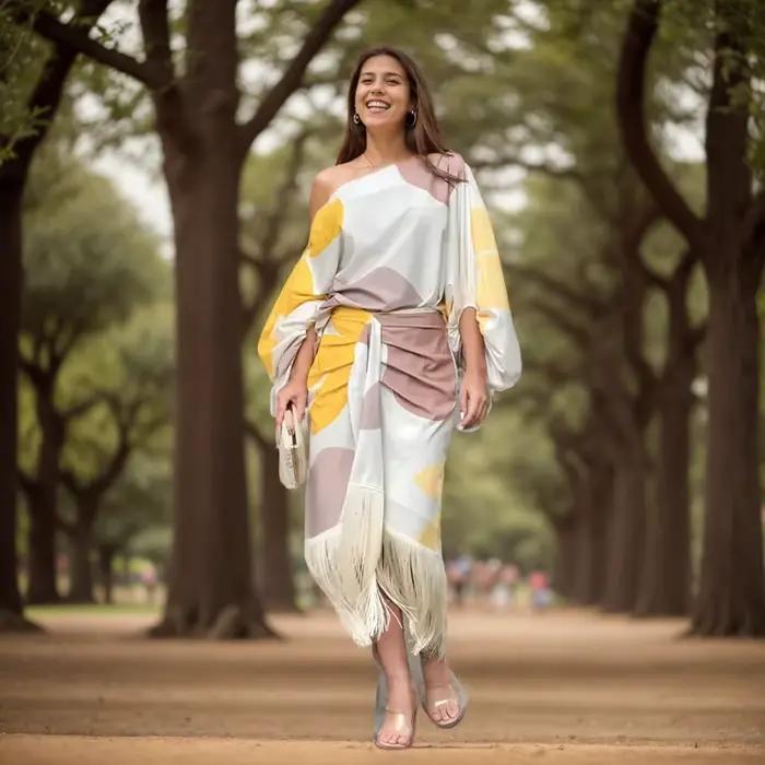 Ensemble féminin folk indépendant élégant pour toutes les saisons à offrir pour femmes occasions spéciales