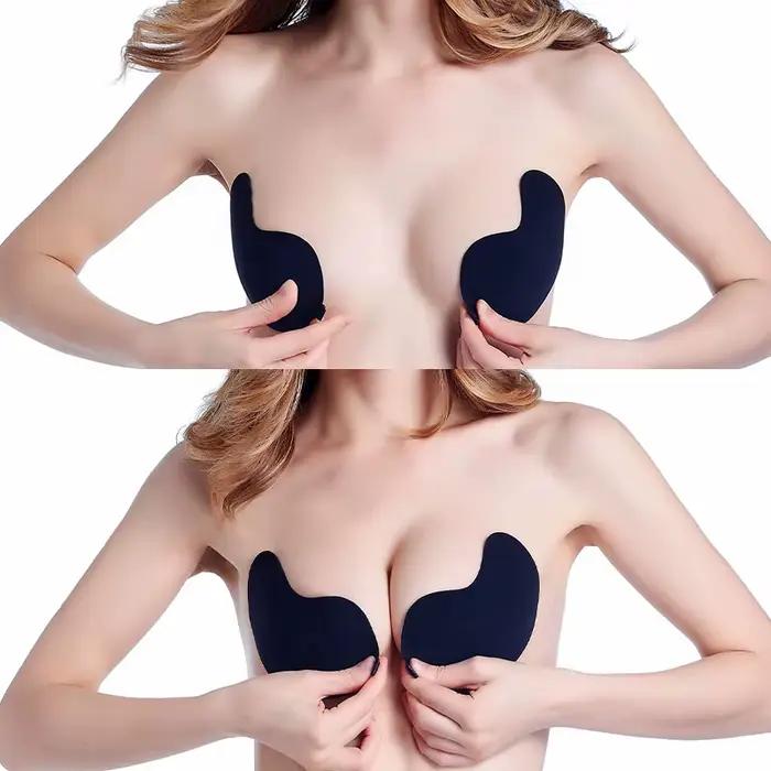 Neviditeľná silikónová push-up podprsenka bez ramienok