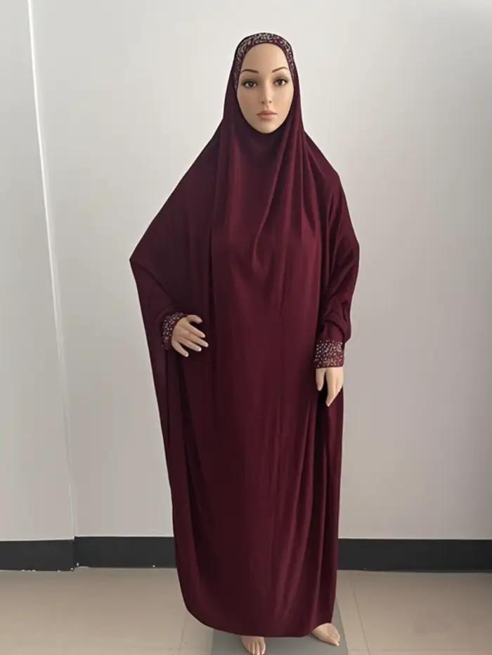H098 voľná veľkosť Muslimské šaty na modlitbu Khimar kaftan Burka Abaya