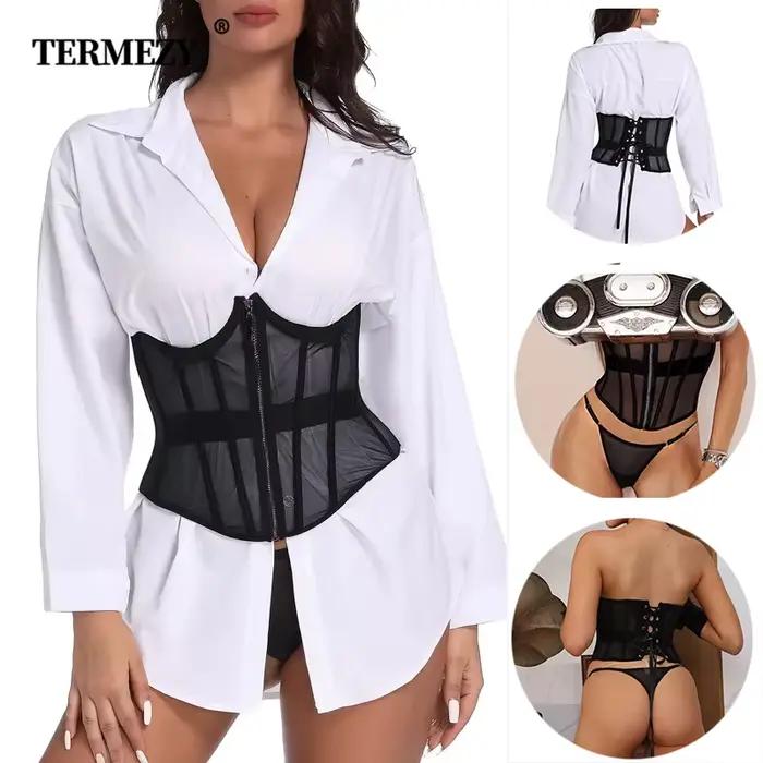 【Vente de liquidation】 Corset Sexy Lingerie femmes dentelle Push Up ceinture ensemble bretelles rétractables sous-vêtements amincissants arête de poisson ventiler Corset