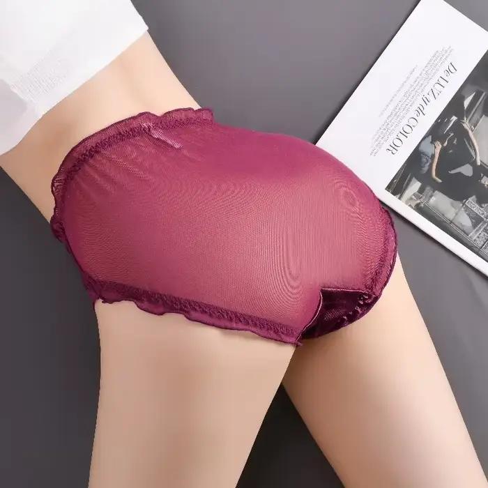 Hodvábny saténový sexy ženský nohavičkový špičkový slip