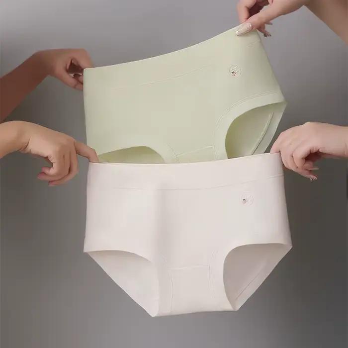 Ensemble de culottes triangulaires, culottes taille haute, slips en coton pour femmes, Lingerie Sexy, sous-vêtements sans couture, intimes de base