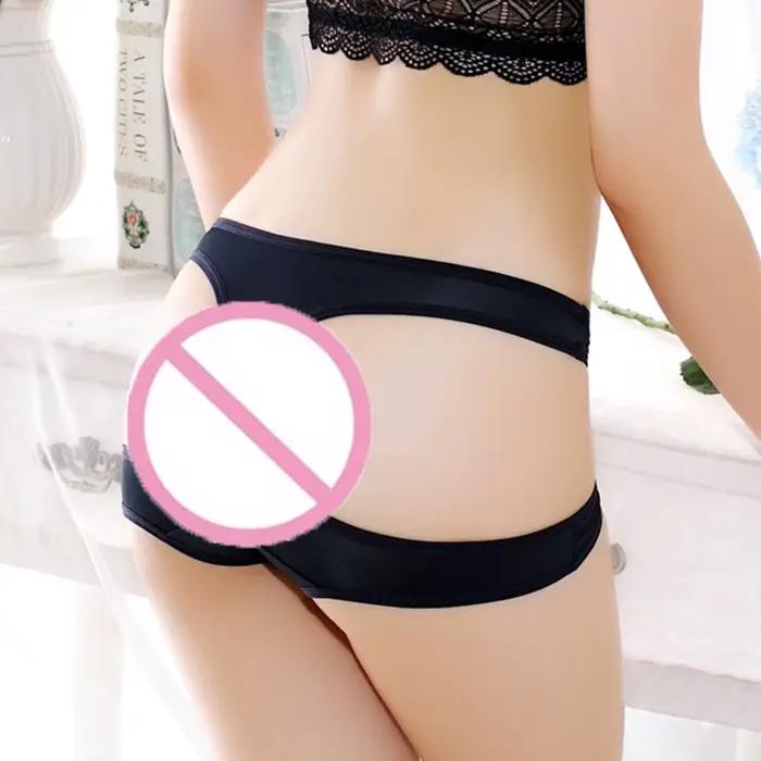 Boxers sexy à découpes, taille mi-haute, angle plat, sous-vêtement sexy pour femmes, boxer uni sans couture, culottes respirantes pour femmes, трусики