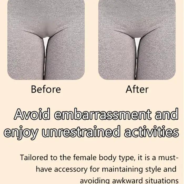 1 Pièce Culotte Invisible Dissimulatrice en Silicone Réutilisable pour Maillot de Bain, Sous-vêtements, Leggings, Anti-Effet Camel Toe, Autocollante