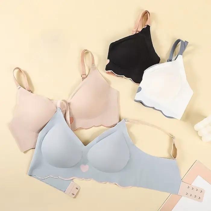 Soutien-gorge sans fil ajusté, antichoc, push-up, sans coutures, effet galbant, réglable, pour le sport et le yoga
