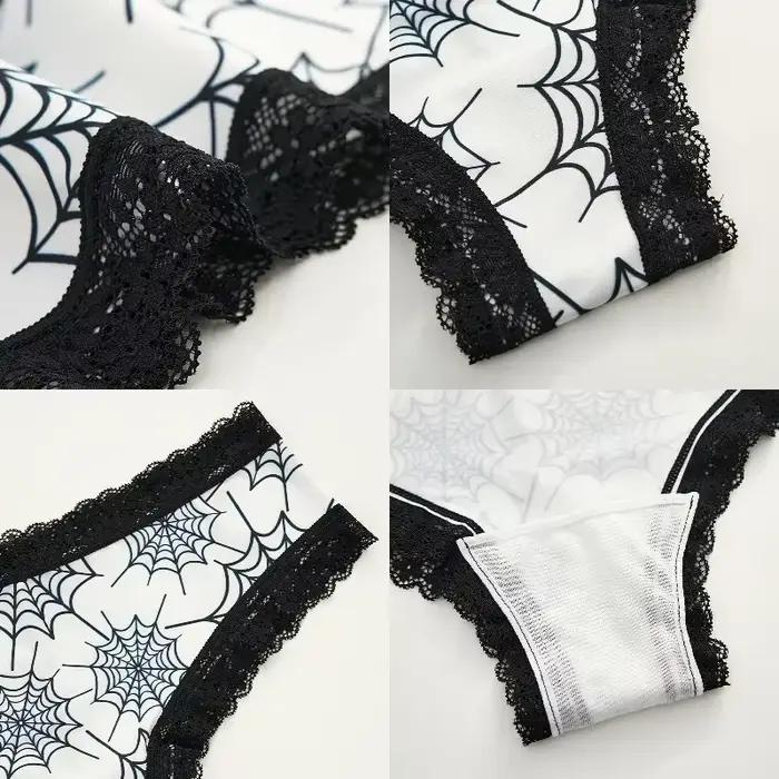 Dámske spodné prádlo, sexy nohavičky s čipkovaným okrajom