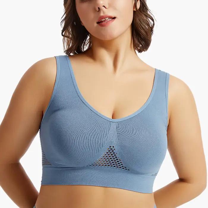 Femmes grande taille soutien-gorge gilet quotidien décontracté course Fitness Yoga beauté débardeur sport gilet sans jantes en acier confortable respirant soutien-gorge